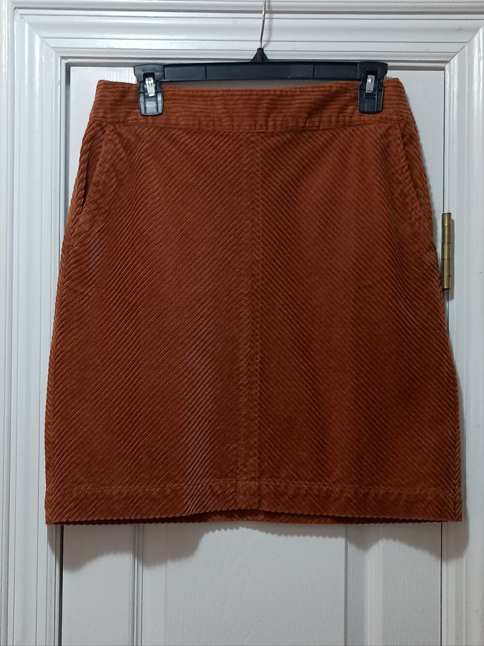 Talbots Light Brown Corduroy Skirt Size 2 New With Tags